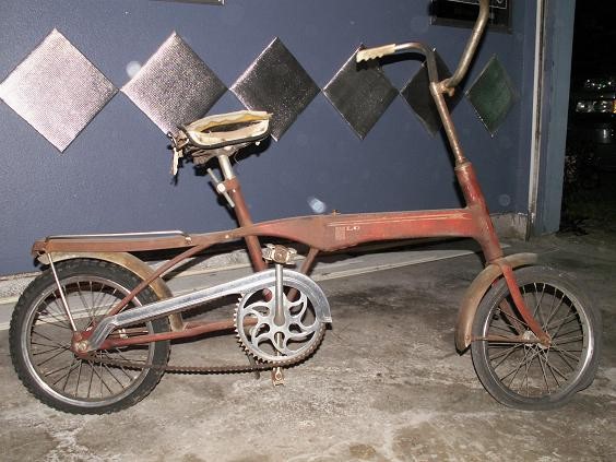 antique folding bicycle