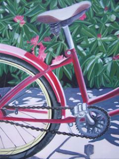 bicycle paintings/85311-bicycle_with_rhodedendrons.jpg