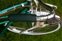 My 1955 Schwinn Corvette - grip, shifter, and brake lever detail