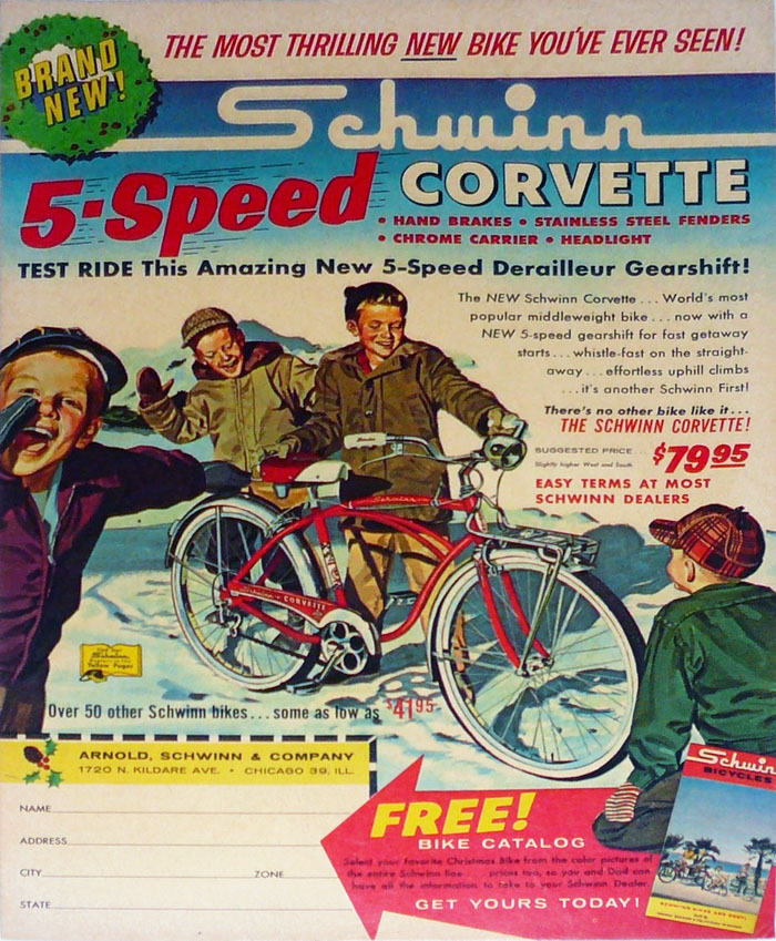 ad - 1962 Schwinn Corvette 5-speed