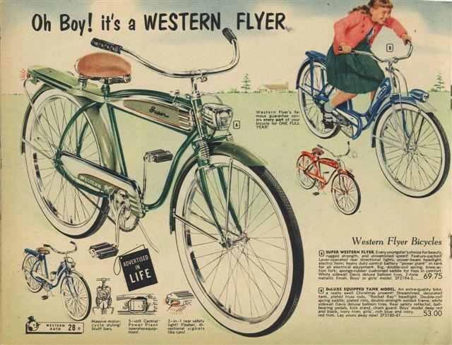 vintage western flyer bicycle